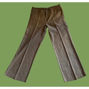 Tommy Bahama Leigh Fit Women's Size 8 Brown Linen Blend‎ Wide Leg Pants